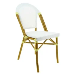 Best RETIF Chaise Empilable D'Ext Rieur En Aluminium Et Textyl Ne Biarritz Coloris Cru