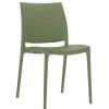 Cheap RETIF Chaise Empilable D'Ext Rieur En Polypropyl Ne Inca Coloris Vert Olive