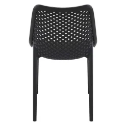 Cheap RETIF Chaise Empilable D'Ext Rieur En Polypropyl Ne Air Coloris Gris Fonc Par 4