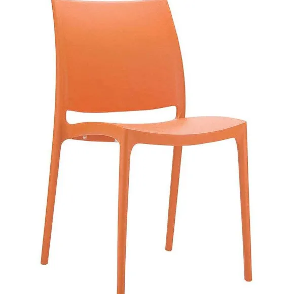 Online RETIF Chaise Empilable D'Ext Rieur En Polypropyl Ne Inca Coloris Orange