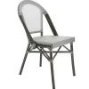 Outlet RETIF Chaise Empilable D'Ext Rieur En Aluminium Et Textyl Ne Biarritz Coloris Gris