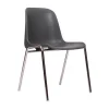 Outlet RETIF Chaise Empilable 'Paula' - Gris Fonc