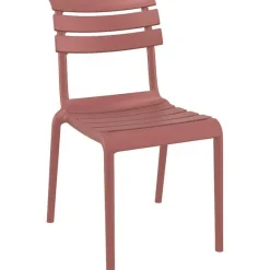 Cheap RETIF Chaise Empilable Pour L'Ext Rieur Sorgues En Polypropyl Ne Marsala