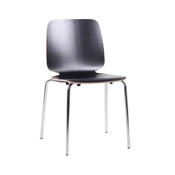 New RETIF Chaise Empilable 'Romana' - Noir