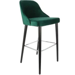 Flash Sale RETIF Chaise Haute D'Int Rieur En Bois Ainhoa Recouvert D'Un Velours Vert Sapin