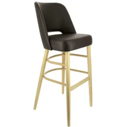 New RETIF Chaise Haute D'Int Rieur En Bois Colis E Confort Coloris Chocolat