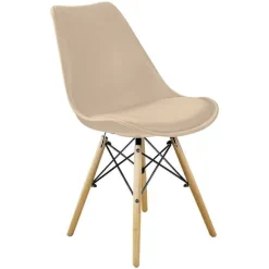 Outlet RETIF Chaise Nordic Beige (56 X 48 X 82,5 - Hauteur De L'Assise 48 Cm)