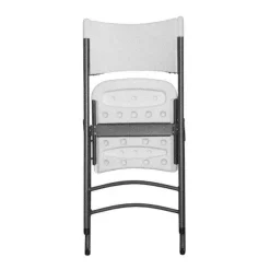Best RETIF Chaise Pliante De R Ception Poly Thyl Ne Blanc Nimes - Lot De 4