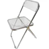 Cheap RETIF Chaise Pliante Transparente Et Chrom E 47,5X49,5X76,5Cm Par 4