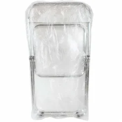 Cheap RETIF Chaise Pliante Transparente Et Chrom E 47,5X49,5X76,5Cm Par 4