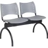 Best Sale RETIF Chaise Sur Poutre Avec Coque Plastique 3 Places - Coloris : Noir