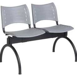 Cheap RETIF Chaise Sur Poutre Avec Coque Plastique 4 Places - Coloris : Gris