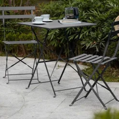 Sale RETIF Chaises Pliante Rome Acier Gris 42X46X82 Cm- Par 2