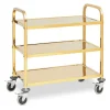 Cheap RETIF Chariot De Service Desserte Restaurant Cantine Cuisine Acier Inoxydable Vaisse