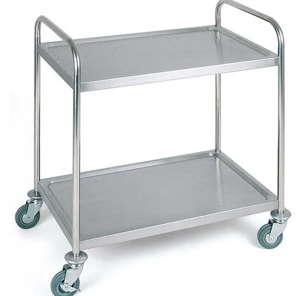 Fashion RETIF Chariot De Service En Inox 2 Plateaux