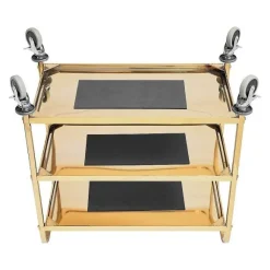 Best RETIF Chariot De Service Roulant En Acier Inoxydable Desserte Vaisselle Cuisine Rest
