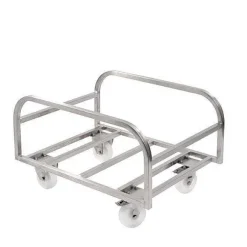 Outlet RETIF Chariot Inox Pour Bac Profond Coloris Argent