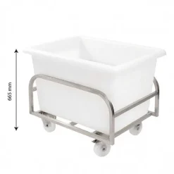Outlet RETIF Chariot Inox Pour Bac Profond Coloris Argent