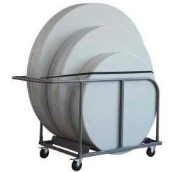 Clearance RETIF Chariot Nimes Pour 12 Tables Pliantes De R Ception Hdpe Rondes 150 Et 180Cm