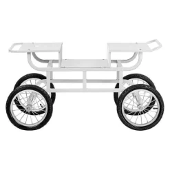 Clearance RETIF Chariot Pour Machine Barbe Papa 4 Roues Blanc