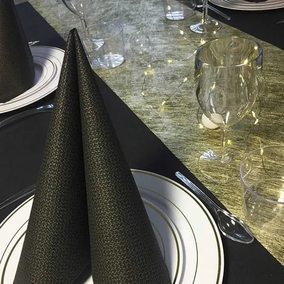 Clearance RETIF Chemin De Table Brillance Or En Rouleau 0,30X10M Rouleau