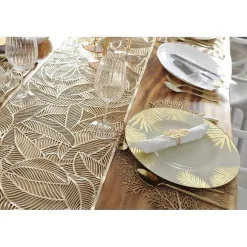 Shop RETIF Chemin De Table Feuille Doree