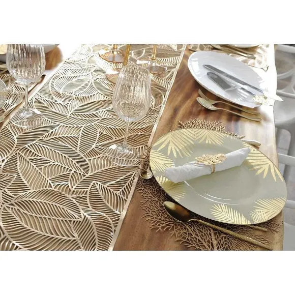 Shop RETIF Chemin De Table Feuille Doree