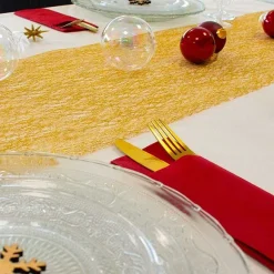 Best Sale RETIF Chemin De Table Glitter Or En Rouleau 0,30X5M Rouleau