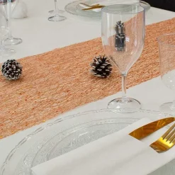 Store RETIF Chemin De Table Glitter Rose Gold Rouleau De 0,30X5M Rouleau