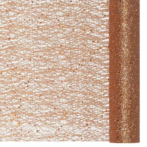 Store RETIF Chemin De Table Glitter Rose Gold Rouleau De 0,30X5M Rouleau