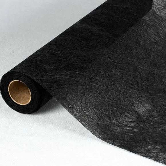 Store RETIF Chemin De Table Romance Noir En Rouleau 0,30X10M Rouleau