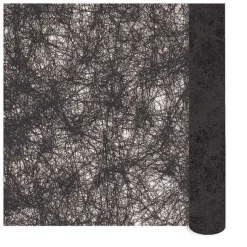 Store RETIF Chemin De Table Romance Noir En Rouleau 0,30X10M Rouleau