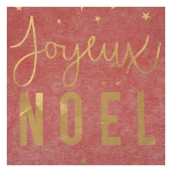 Sale RETIF Chemin De Table Tissu Rouge Imprim Joyeux No L Dor 28X500Cm