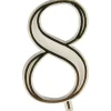 Store RETIF Chiffre Blanc N°8 En Plastique Pour Bougie
