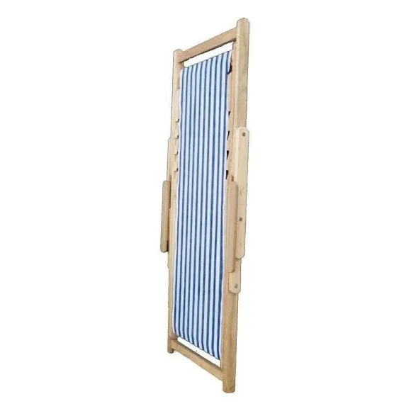 Cheap RETIF Chilienne Transat Bois D'Eucalyptus Tissu 100% Coton Elvas