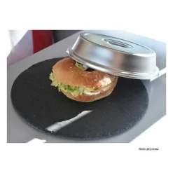 Shop RETIF Cloche Couvre Assiette Inox Ronde Avec Barrette