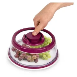 New RETIF Cloche Vide D'Air Conservation Des Aliments 19Cm Bordeaux