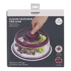 New RETIF Cloche Vide D'Air Conservation Des Aliments 19Cm Bordeaux