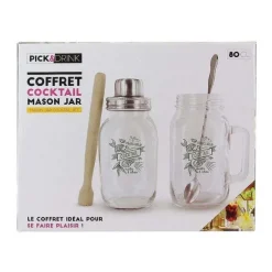 Discount RETIF Coffret Cocktail Mason Jar Ustensiles Et Recettes