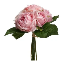 Hot RETIF Compo Artificielle De 3 Roses Blanches Dans 3 Vases En Verre Li S Par Une Corde