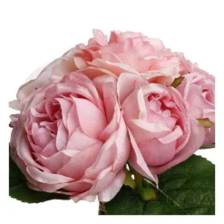 Hot RETIF Compo Artificielle De 3 Roses Blanches Dans 3 Vases En Verre Li S Par Une Corde