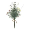 Shop RETIF Compo Artificielle De 3 Roses Blanches Dans 3 Vases En Verre Li S Par Une Corde