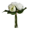 Sale RETIF Compo Artificielle De 3 Roses Blanches Dans 3 Vases En Verre Li S Par Une Corde