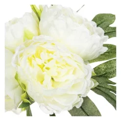 Cheap RETIF Compo Artificielle De 3 Roses Blanches Dans 3 Vases En Verre Li S Par Une Corde