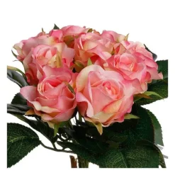 Best Sale RETIF Compo Artificielle De 3 Roses Blanches Dans 3 Vases En Verre Li S Par Une Corde