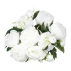 Outlet RETIF Compo Artificielle De 3 Roses Blanches Dans 3 Vases En Verre Li S Par Une Corde