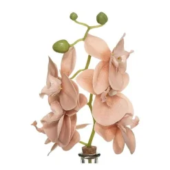Cheap RETIF Composition Florale Artificelle Orchid E En Soie Vase En Verre H35Cm