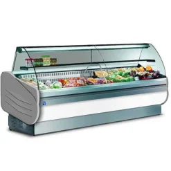 Discount RETIF Comptoir Vitrine Refrig R E Vitres Bomb Es Rabattables, L 1000 X P 900 Mm