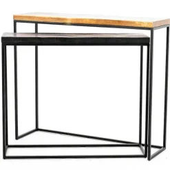 Flash Sale RETIF Consoles Gigognes 89X26X75 + 99X28X85 Cm - Par 2