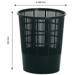New RETIF Corbeille Ajour E Papier 15 L Noir